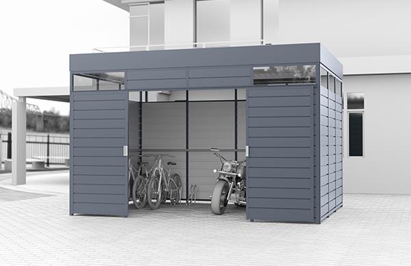 2,5m x 3m Motorrad Fahrrad Garage Freie Farbwahl Metallgarage NEU